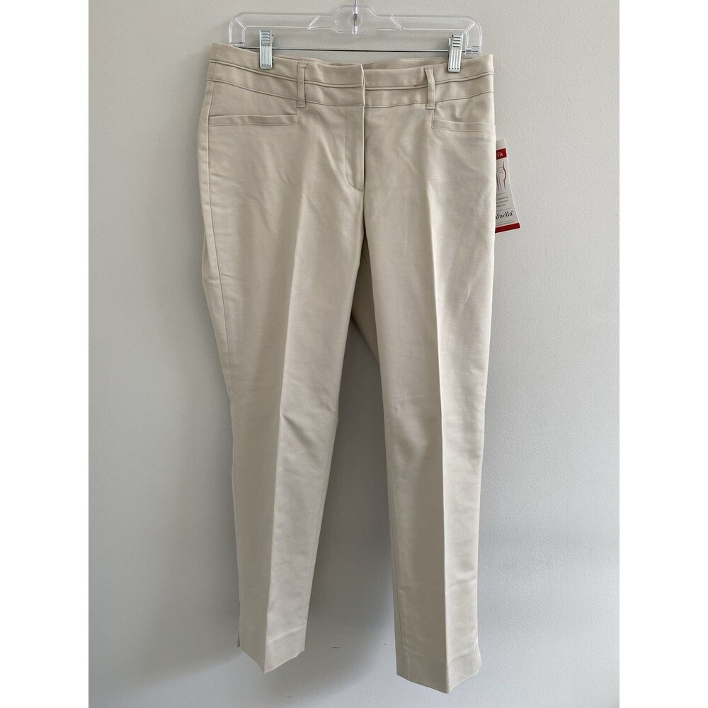 New RAFAELLA Women’s Beige Classic Fit Dress Ankle Pants Size 8 Cotton Blend - Picture 10 of 10